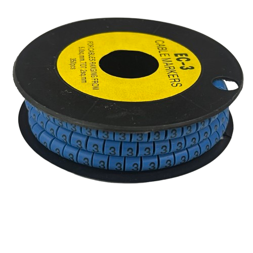 Grippes Cable Marker Blue - 3 for organizing and labeling cables in a professional setting