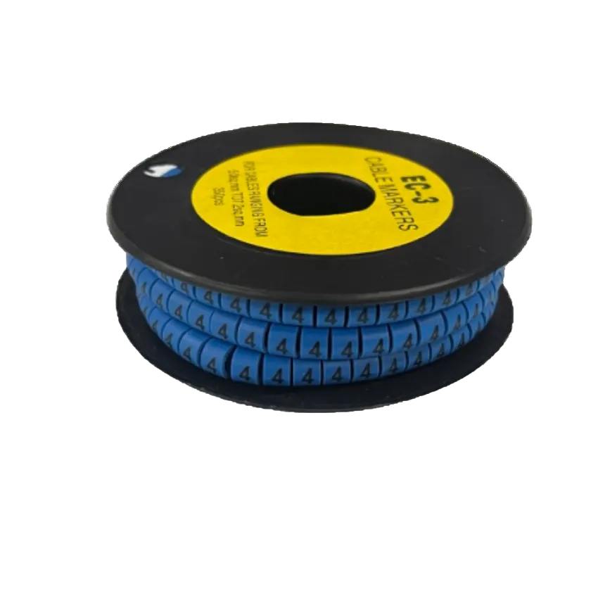 Grippes Cable Marker Blue - 4 on a spool for effective cable management and organization