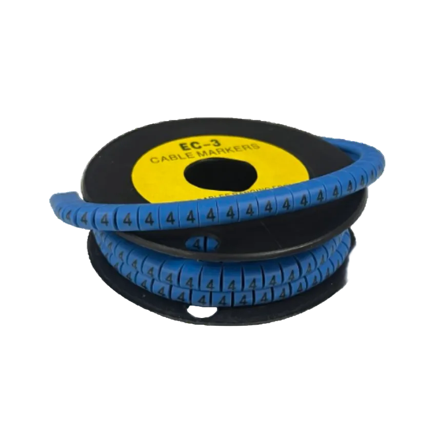 Grippes Cable Marker Blue - 4 for organized cable management and easy identification