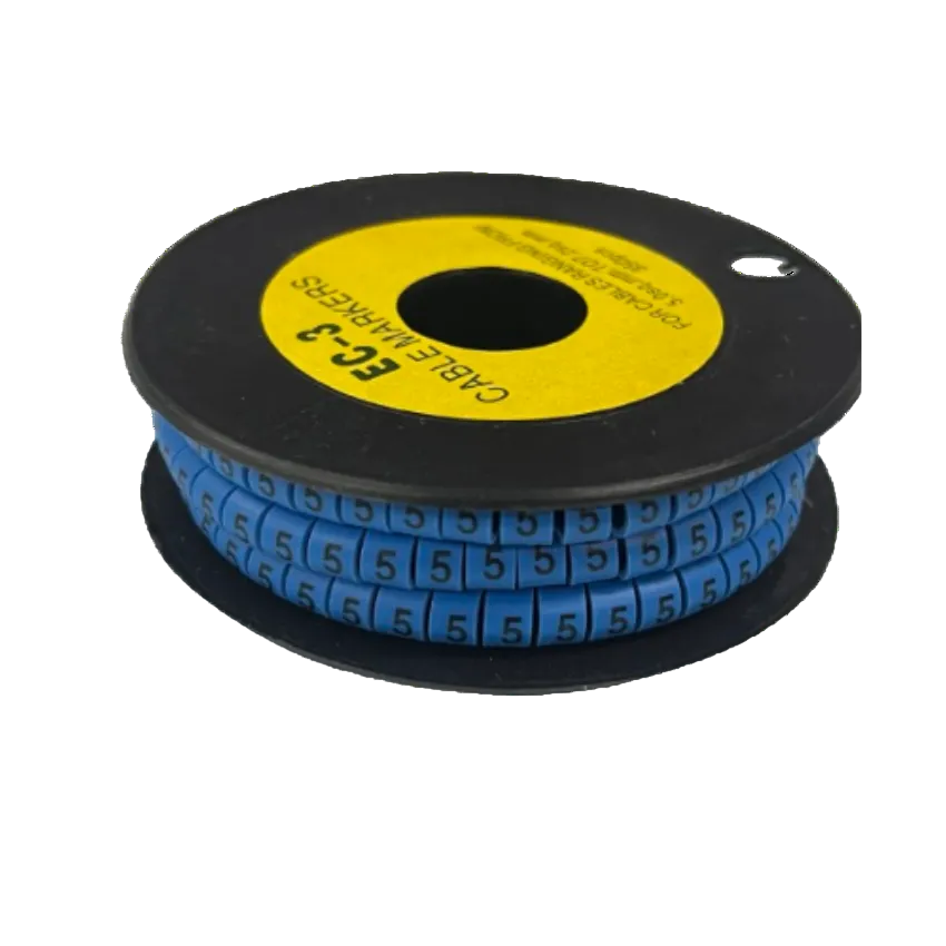 Grippes Cable Marker Blue - 5 Roll for Organized Cable Management Solutions