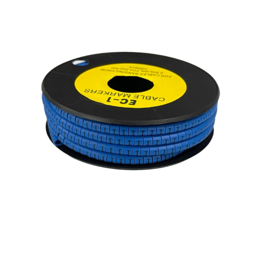 Grippes Cable Marker Blue on a spool for organized cable management and labeling