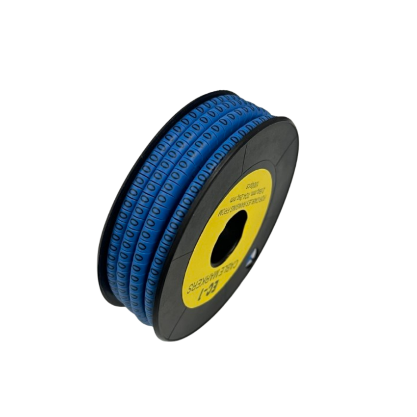 Grippes Cable Marker Blue - O Roll for Easy Cable Organization and Labeling