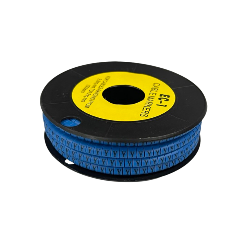 Grippes Cable Marker Blue - Y for effective cable organization and management