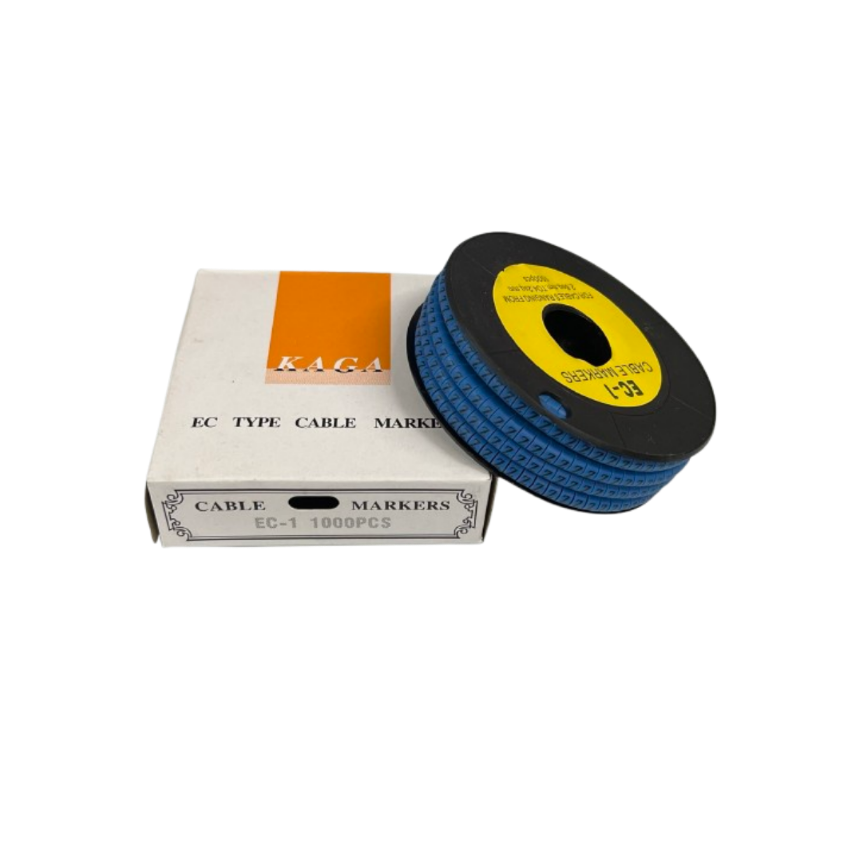 Grippes Cable Marker Blue - Z on a spool, ideal for organizing and labeling cables efficiently