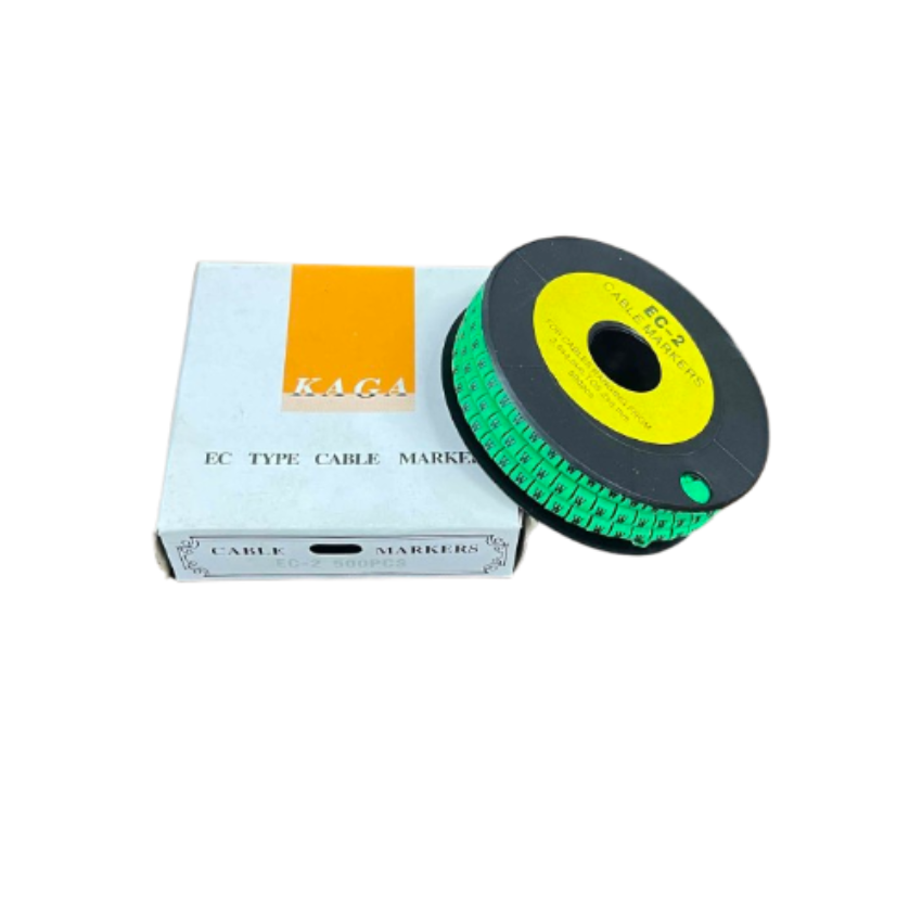 Grippes Cable Marker Green - W 500-piece roll for effective cable organization and management