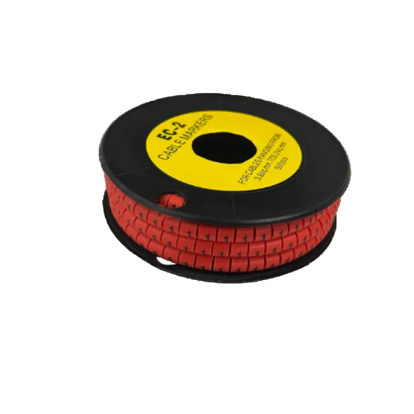 Grippes Cable Marker Red - 1 500pcs on a spool for organizing and labeling cables