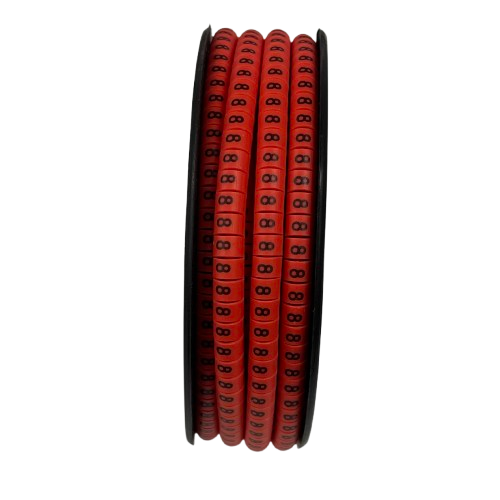 1000pcs Cable Marker Red - 8 for organizing cables and improving workspace efficiency