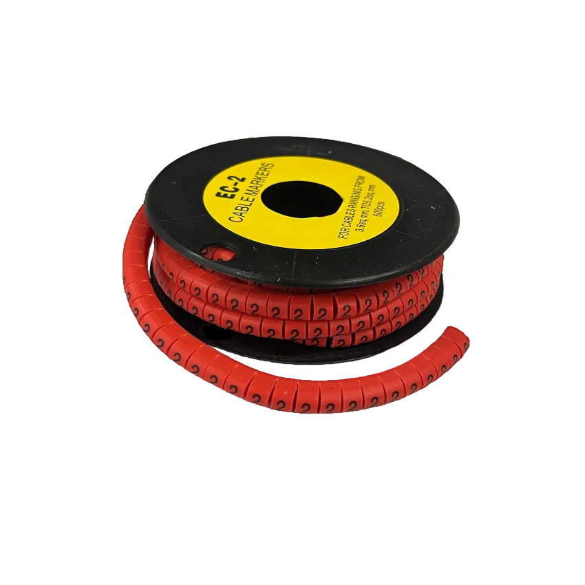 Grippes Cable Marker Red - 2 500pcs on a spool for organized cable management and labeling
