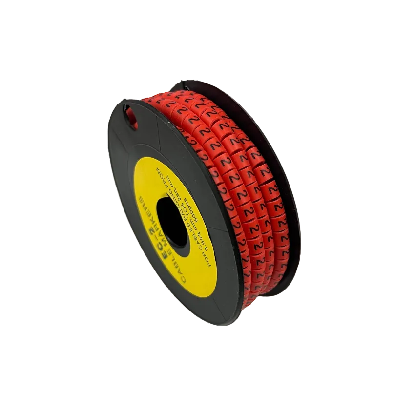 Grippes Cable Marker Red - 2 500pcs on a spool designed for easy cable management
