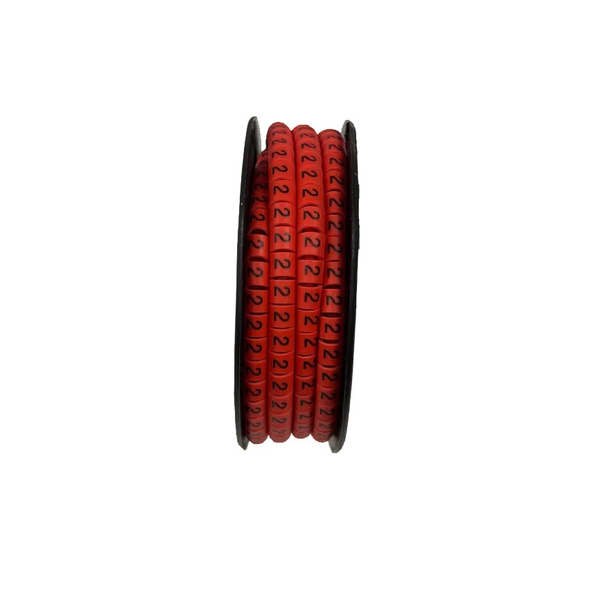 Grippes Cable Marker Red - 2 500pcs for organized and efficient cable management