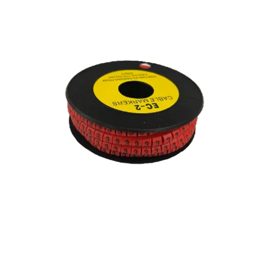 Grippes Cable Marker Red - 3500pcs on a spool for organized cable management and identification