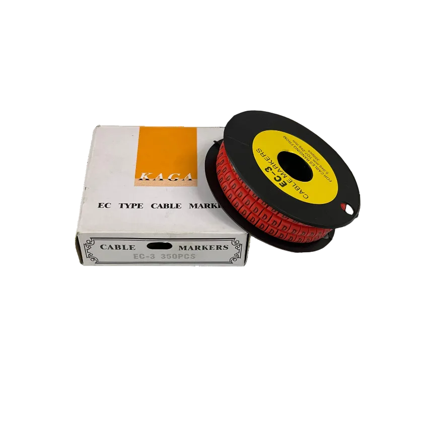 Grippes Cable Marker Red - D roll with 350 pieces for organized cable management