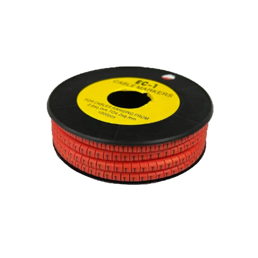 Grippes Cable Marker Red I on a spool, 1000pcs for organized cable management and labeling