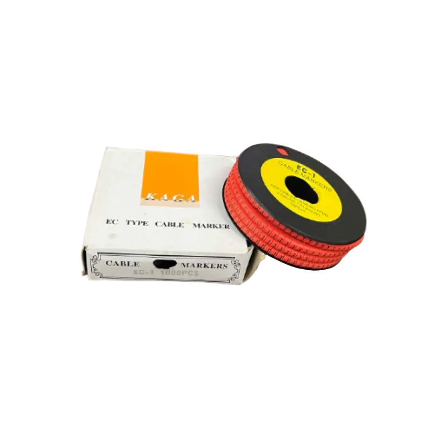 Grippes Cable Marker Red - J roll with 1800 pieces for efficient cable organization