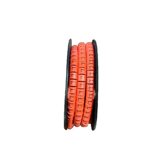 Grippes Cable Marker Red - L on a spool for organizing and identifying cables easily