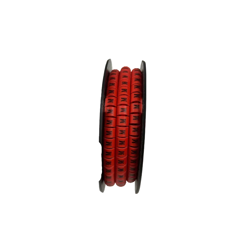 Grippes Cable Marker Red - M on a spool for organizing and labeling cables efficiently