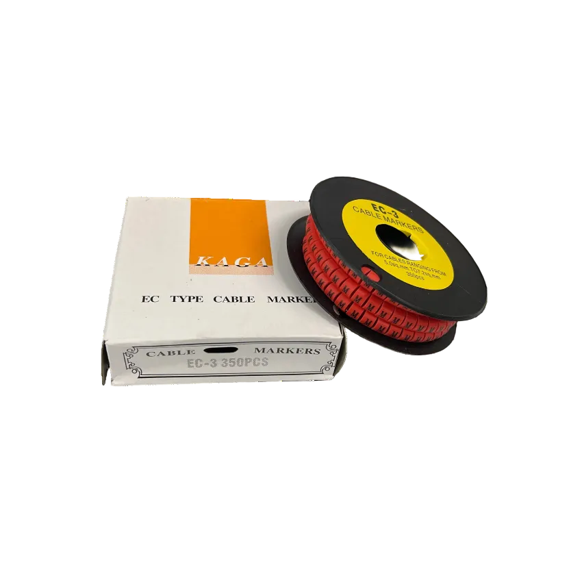 Grippes Cable Marker Red - M in a spool with a box, ideal for organized cable management