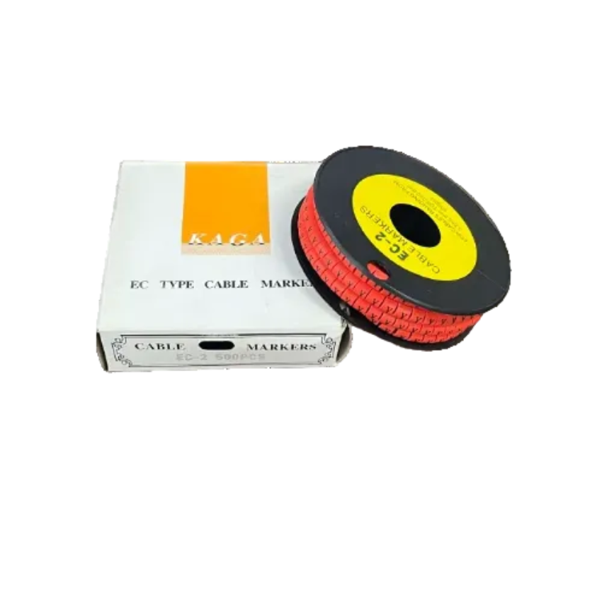 Grippes Cable Marker Y - Orange roll with 500 pieces for effective cable management