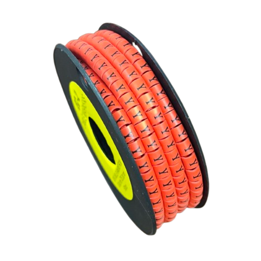 Grippes Cable Marker Y - Orange Roll for Effective Cable Management and Organization