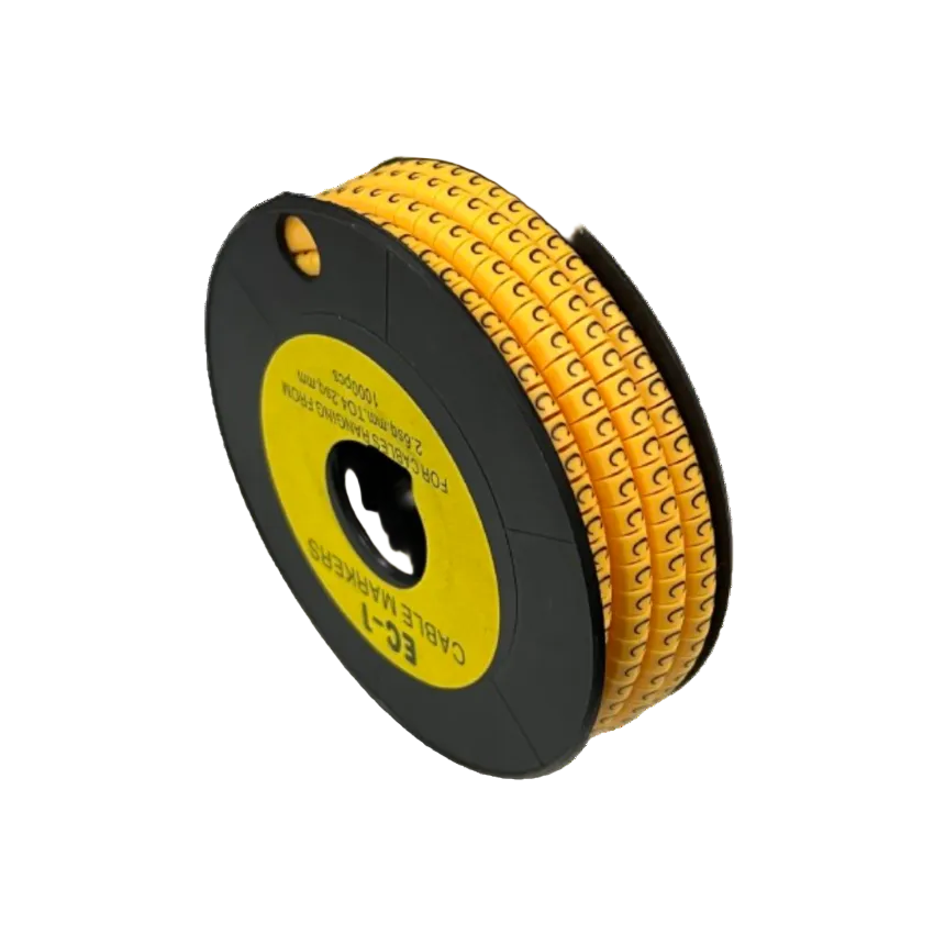 Grippes EC-1Y cable marker 1000PCS on a spool for organized cable management
