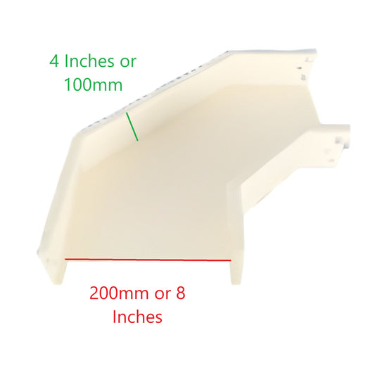 Royu Cable Tray Elbow 200mm x 100mm in white for cable management systems