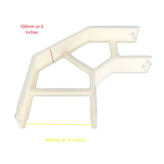 Royu Cable Tray Elbow 400mm x 100mm in white for cable management system