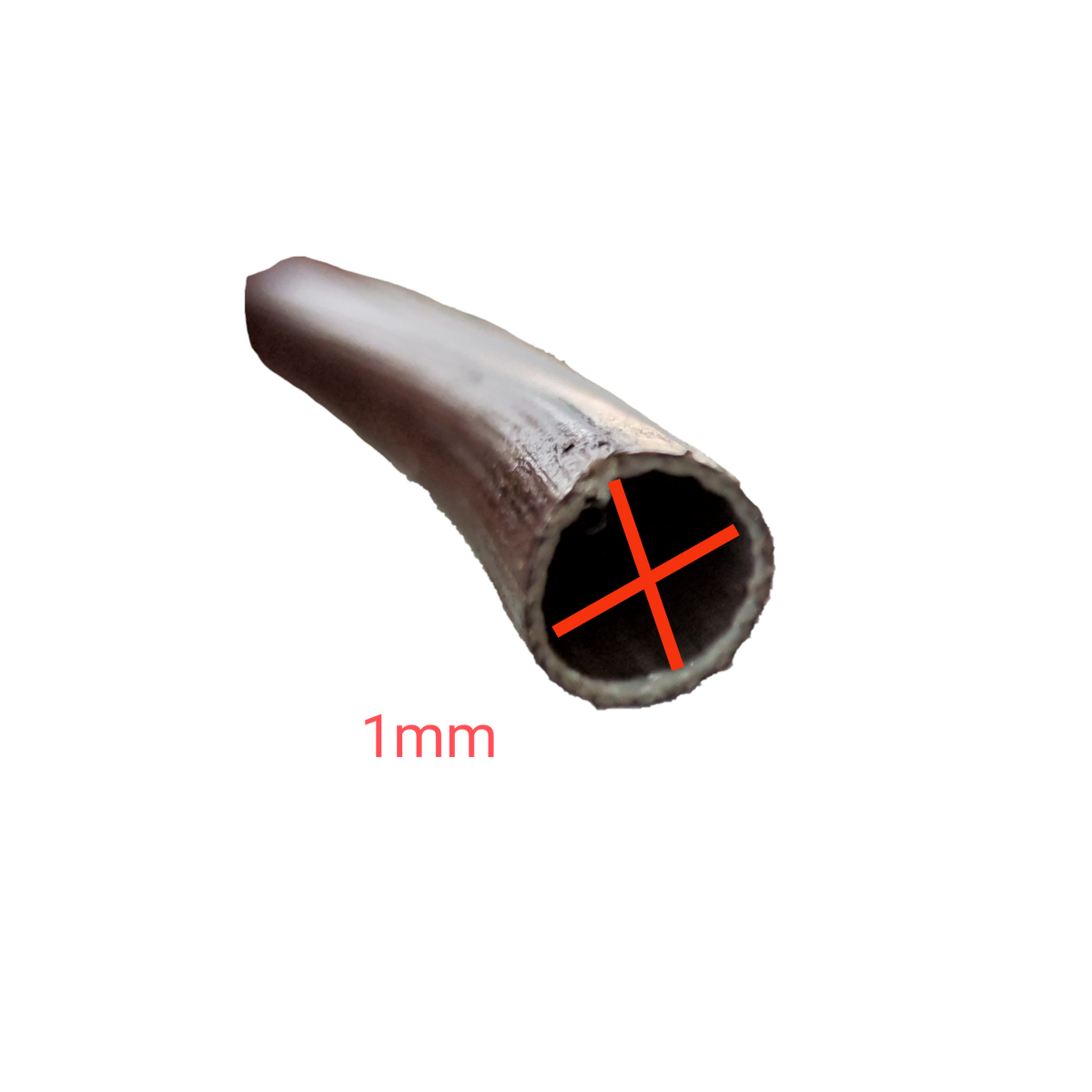 Close-up of Cambric Tubing 80cm Length with 1mm diameter for electrical circuitry and parts