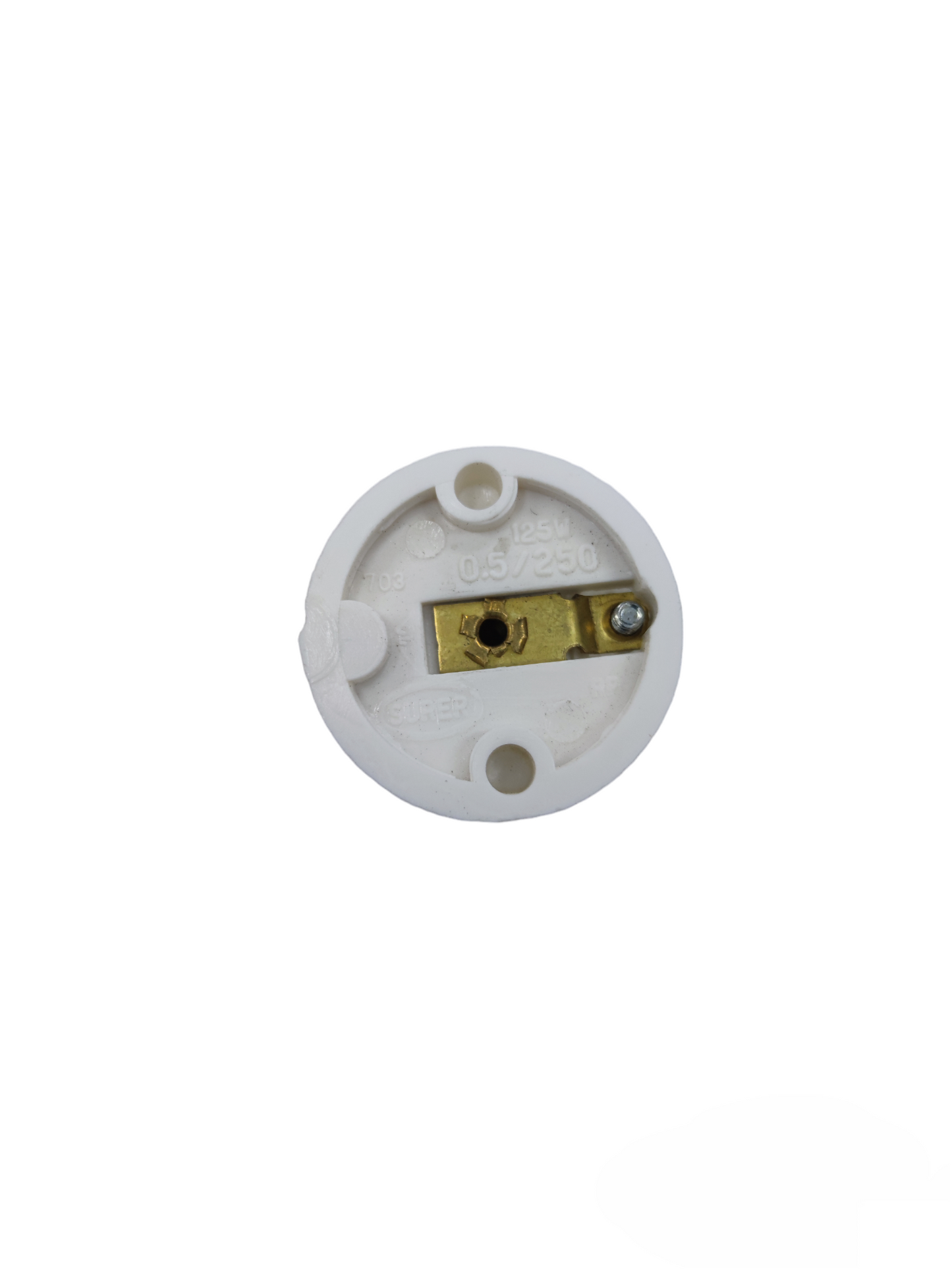 Surer Candelabra Socket E-14 Socket 0.5A 250V white electrical fitting for power points and plugs
