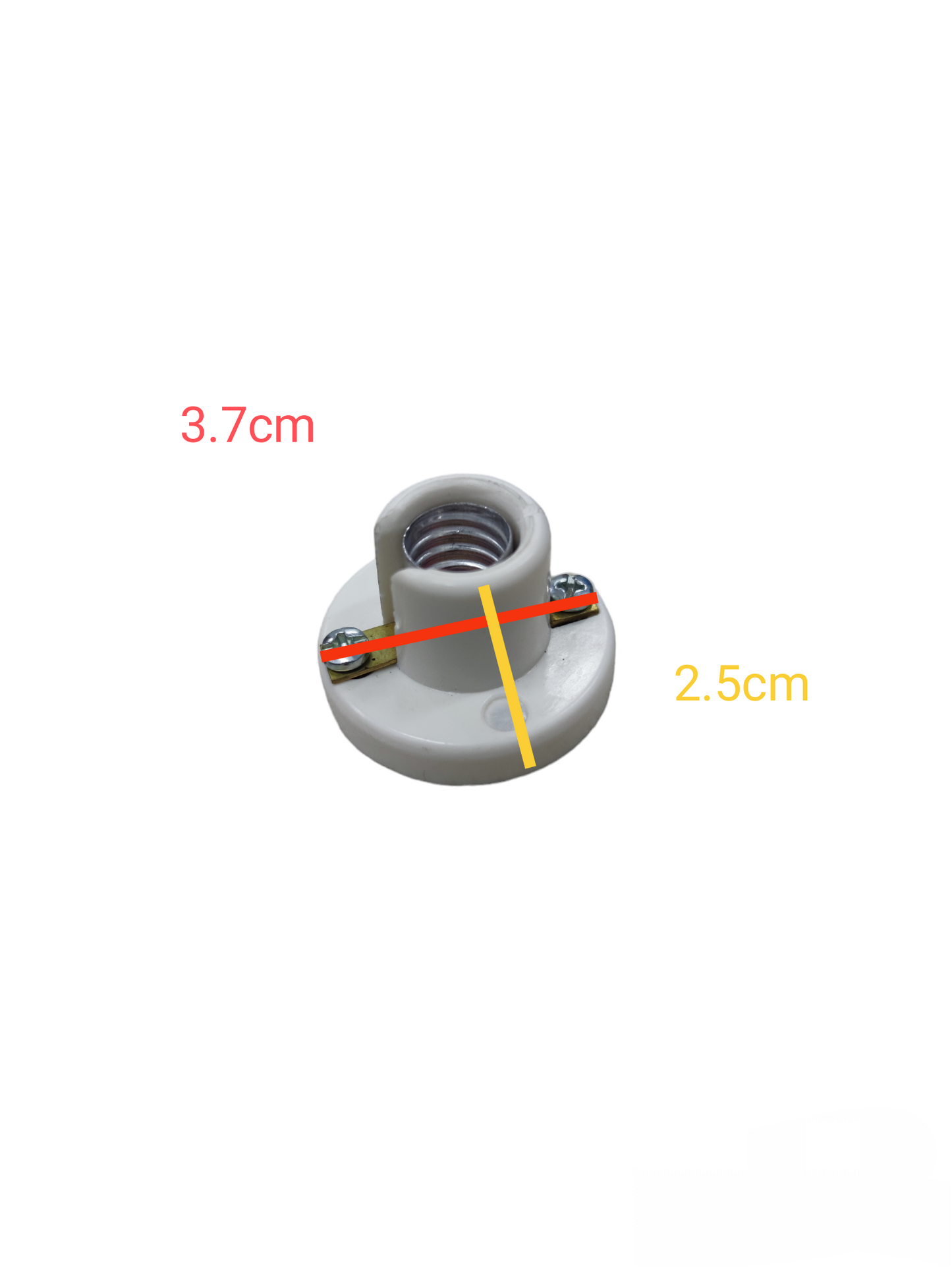 Surer Candelabra Socket E-14 Socket 0.5A 250V white electrical light bulb holder with mounting screws