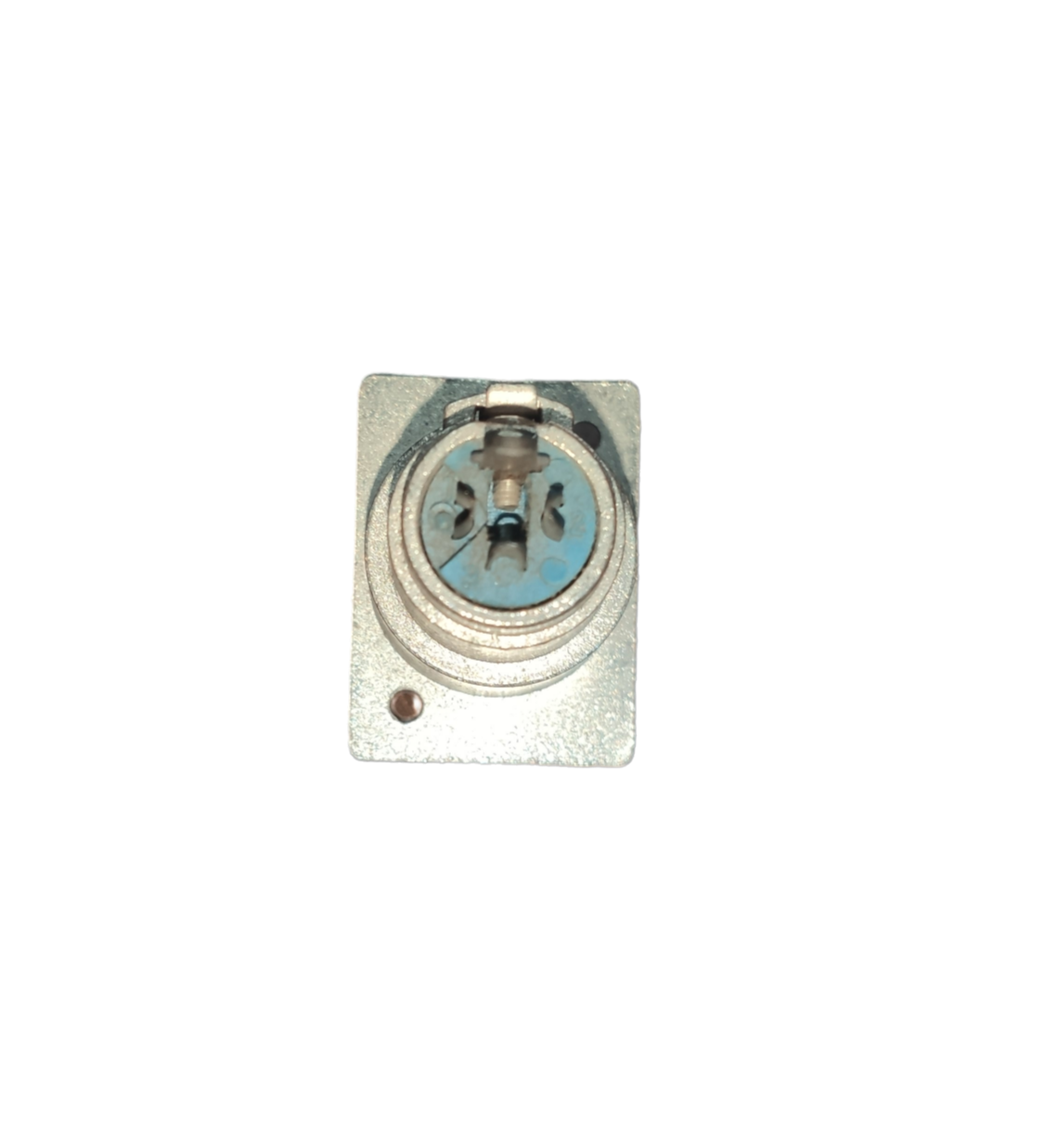 Metal Canon Jack Chassis Type electrical connector part with mounting holes for circuitry