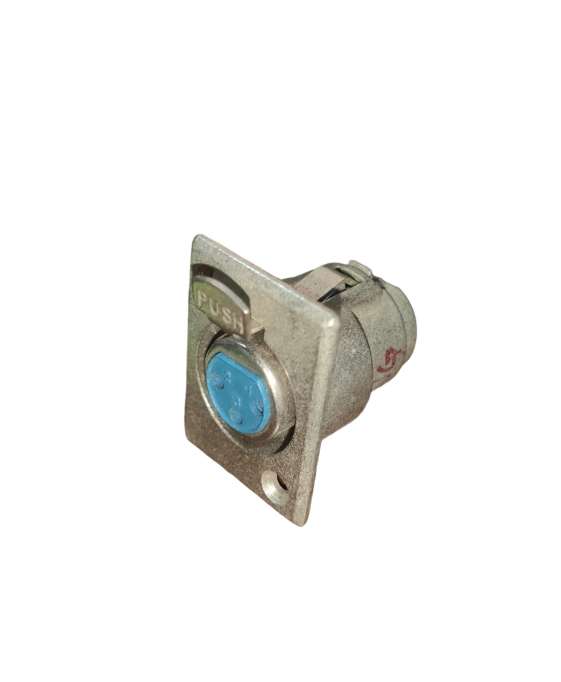 Metal Canon Jack Chassis Type electrical component with blue connector from China