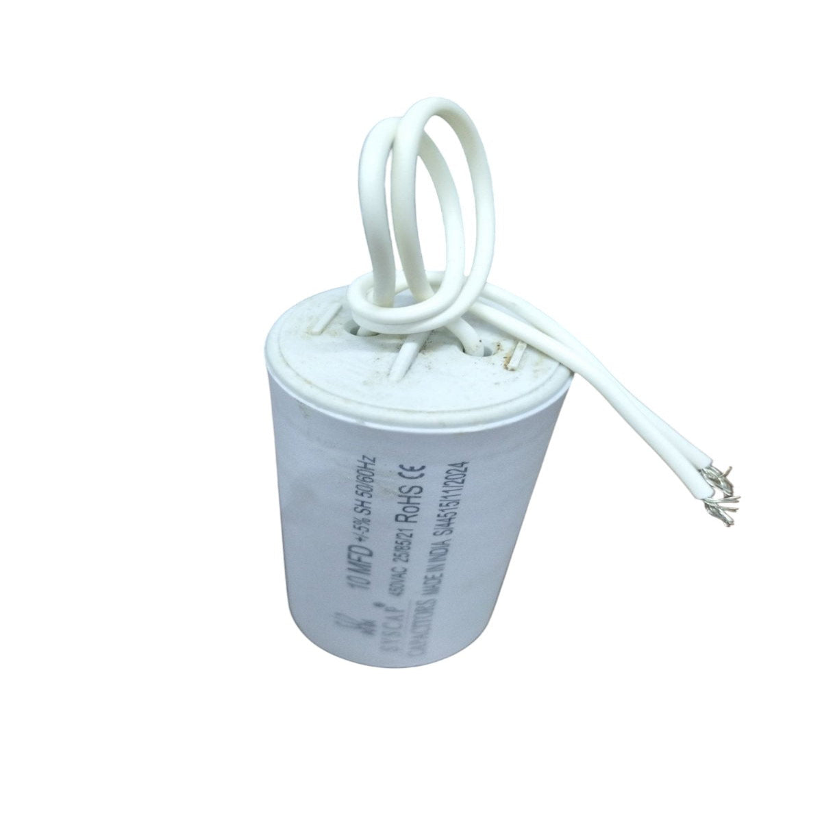 10MFD 450 VAC Running Capacitor for electrical systems with durable design and easy connection
