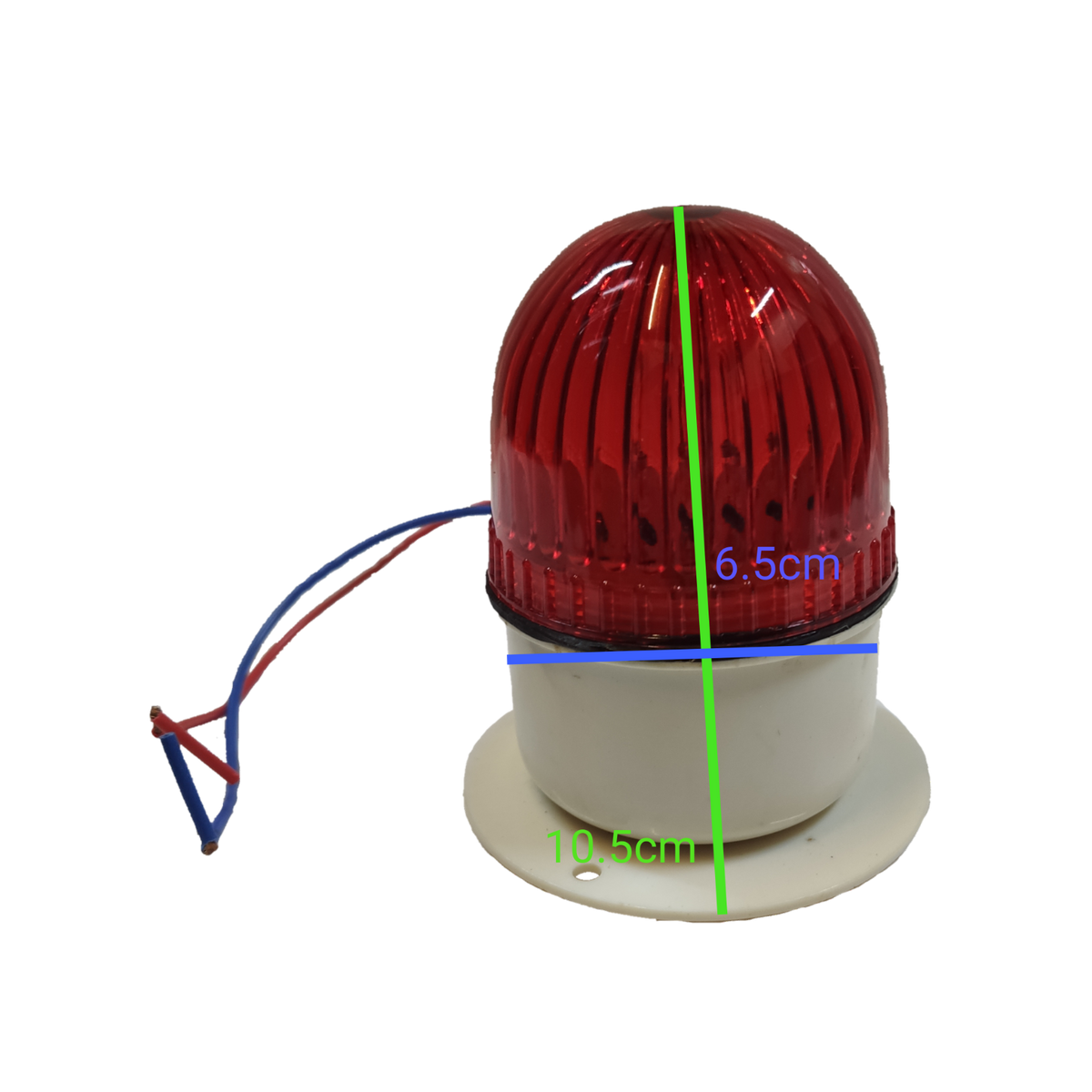 Sub Zero blinking light xenon bulb with red dome and white base for seasonal decorative use