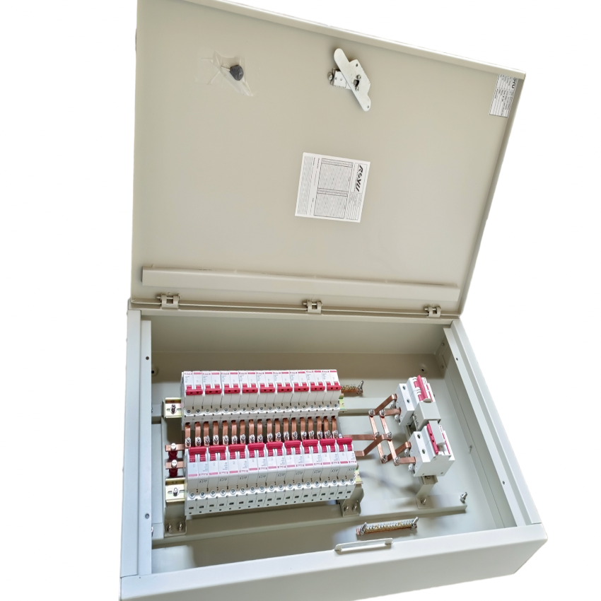 MTS Main 100A or 80A or 125A 2Pole Miniature Circuit Breaker with 18 Branches 2 Pole Miniature Circuit Breaker ( Himel) ( Breakers Included)