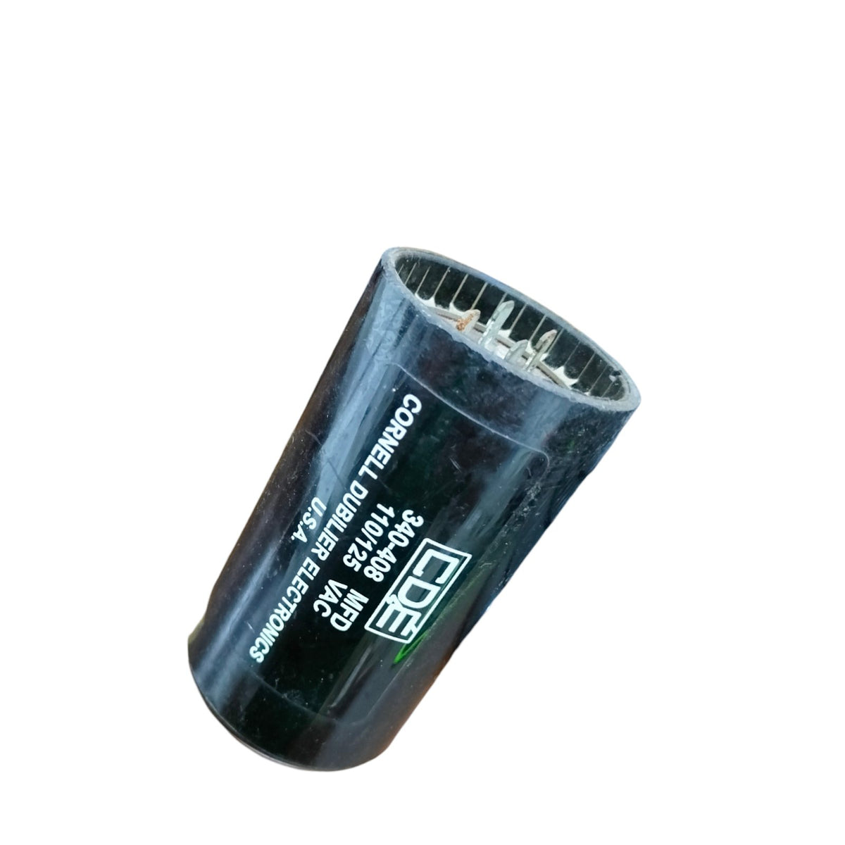CDE Motor Starting Capacitor 340-408MFD for electrical circuit applications