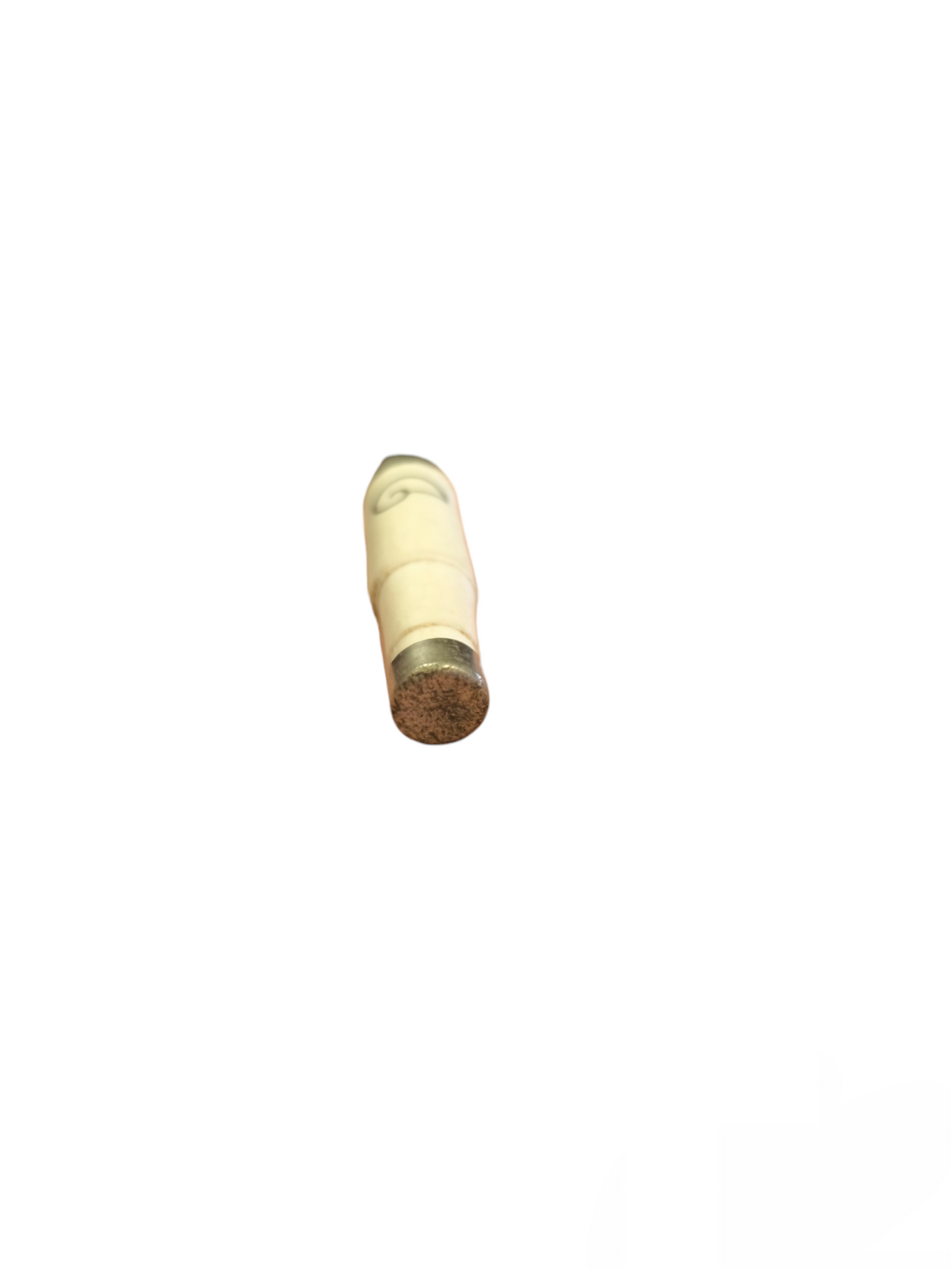 Single Ceramic Fuse E16 500V electrical circuitry part with metal end caps on white background