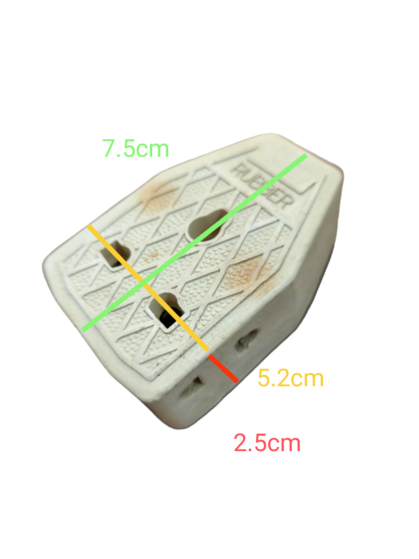 China Rubber Outlet 220V Single white plastic electrical plug adapter with measurements