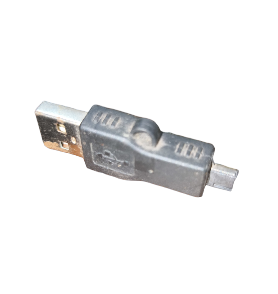 China USB Adapter to Mini USB black converter cable for connecting USB devices