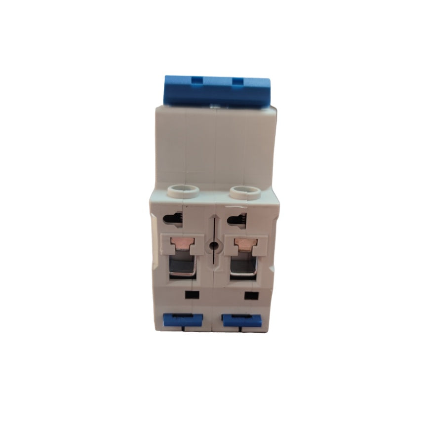 CHINT 32A 2Pole Miniature Circuit Breaker 4.5 KAIC 220V electrical component with blue and white casing