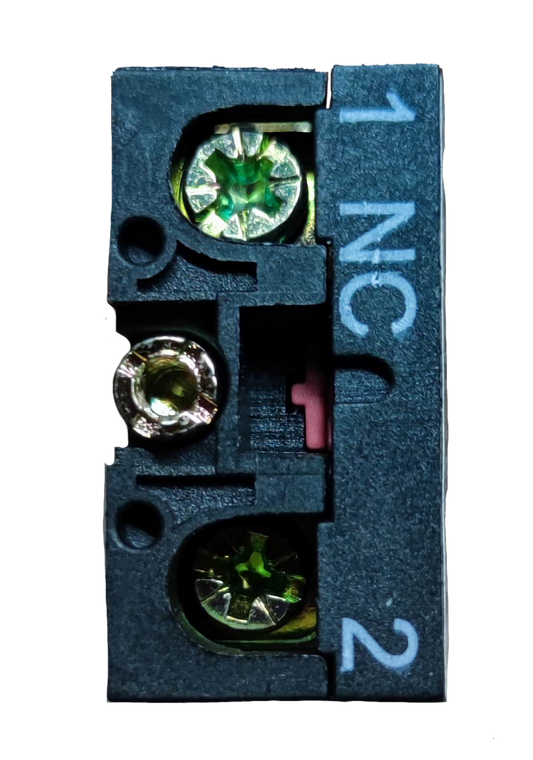 Chint auxiliary contact block NC for power points switches and plugs with numbered terminals