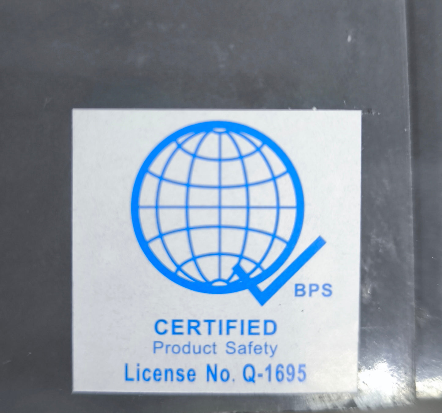Chint Industrial Circuit Breaker 350A certified product safety label with license number