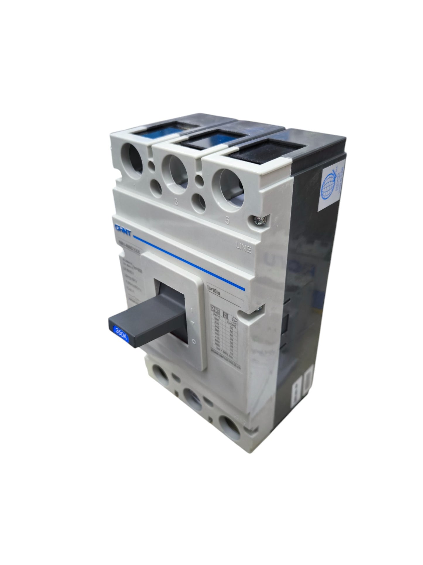 Chint Industrial Circuit Breaker 350A with gray and black housing for electrical protection