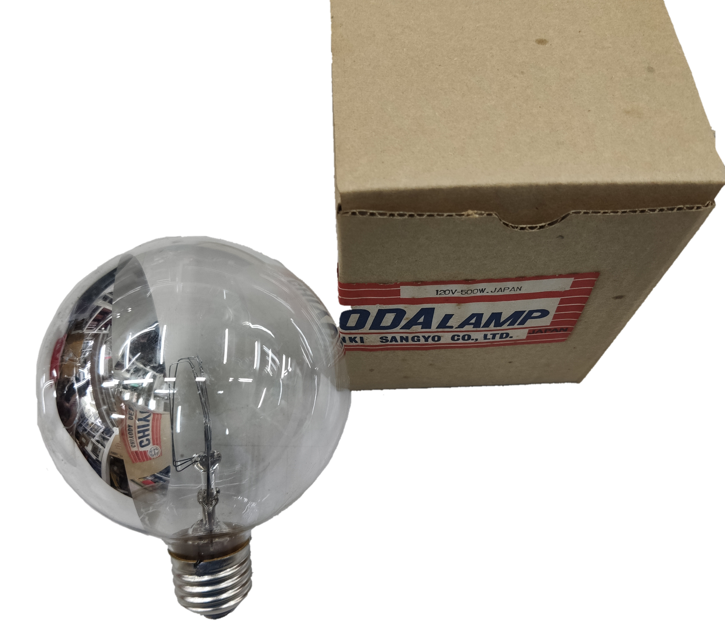 Electx Electrical Supply high powered mirrored reflector bulb incandescent light bulb with packaging box