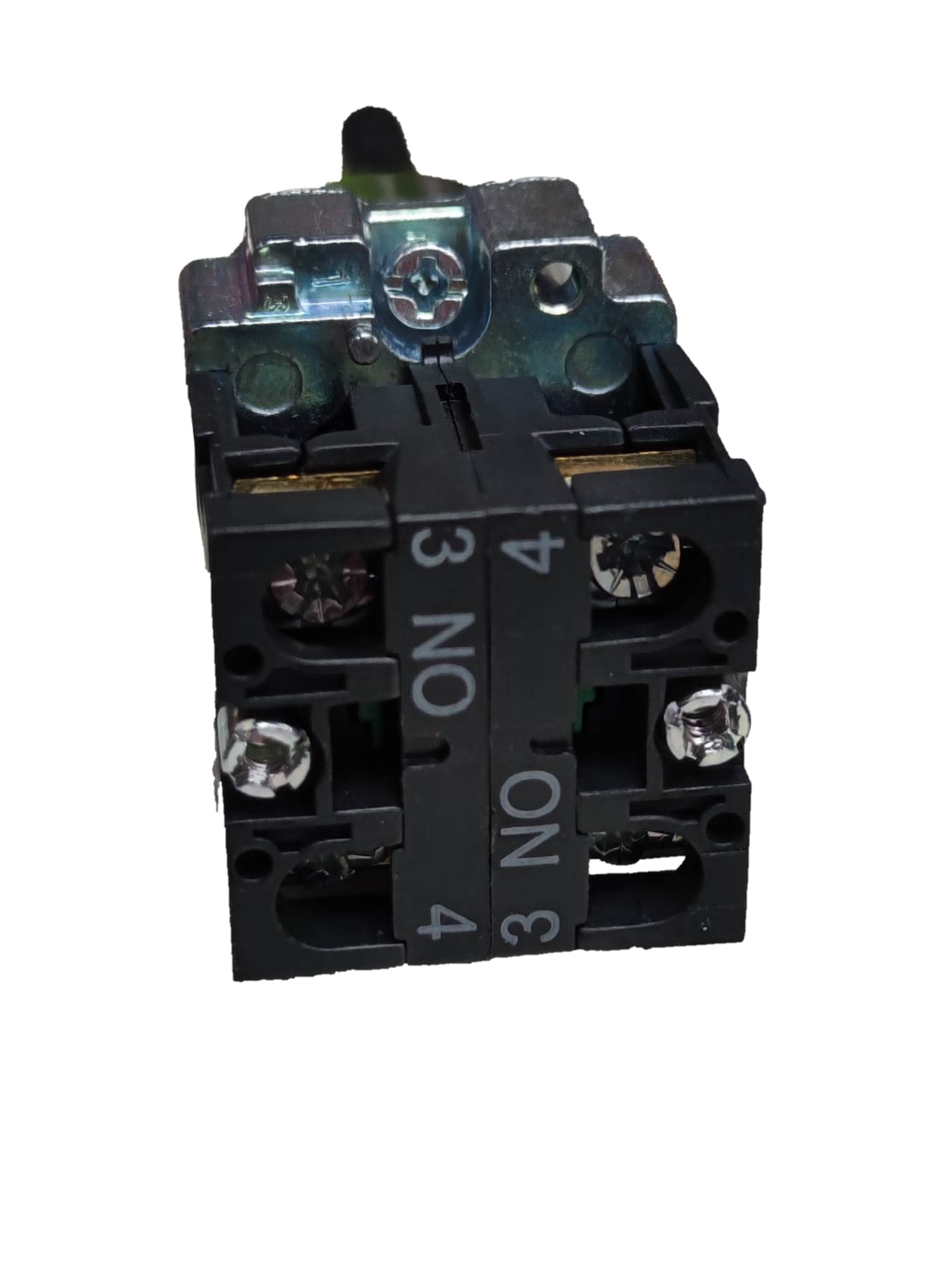 Chint Selector Switch 3 Position 2NC black electrical switch with metal mounting bracket