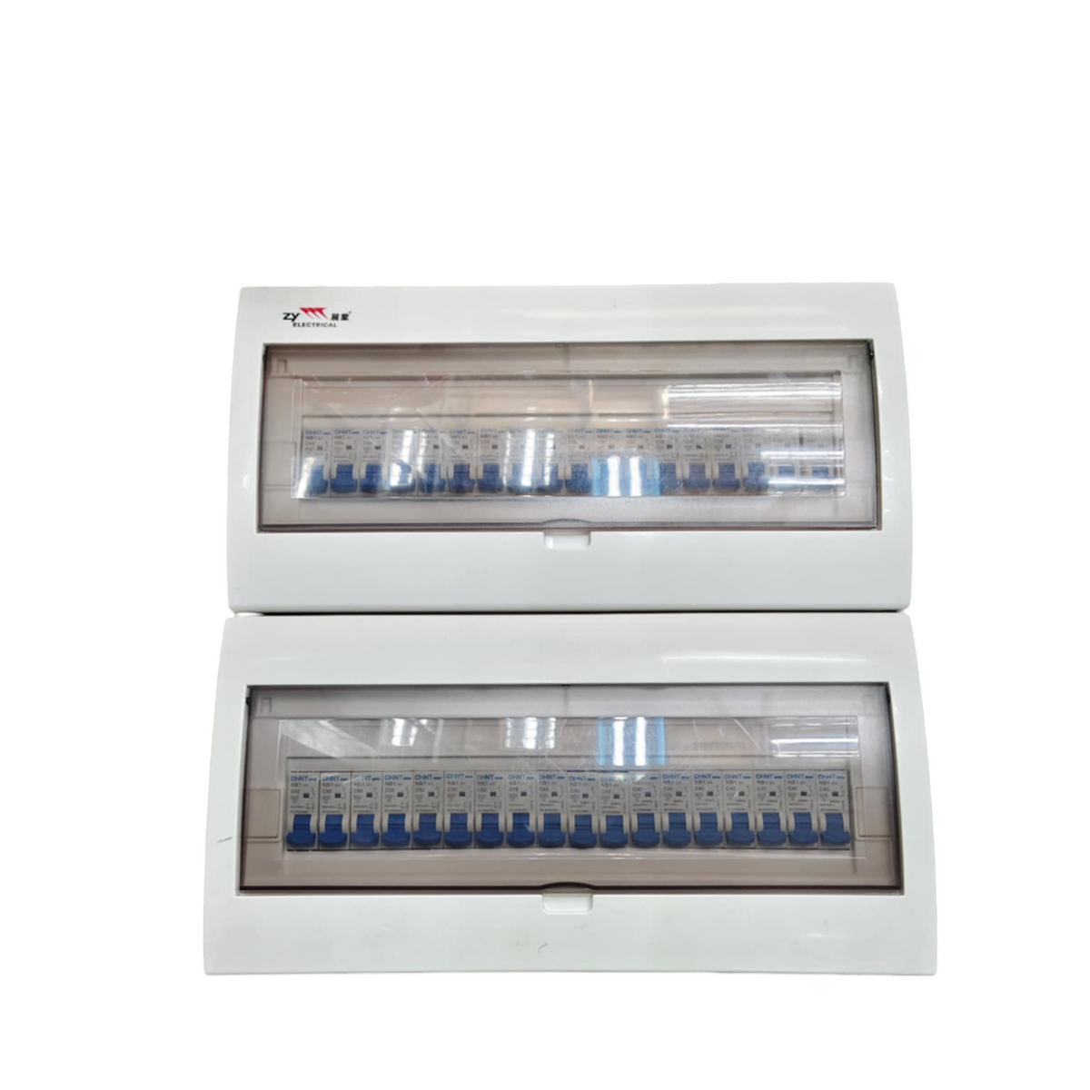 Chint and ZY Circuit Breaker with 35 Branches EB1C 1 Pole electrical panel with protective transparent cover