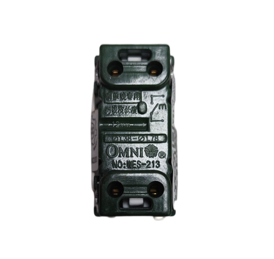 Omni 15A 250V classic wall switch in green for reliable electrical control