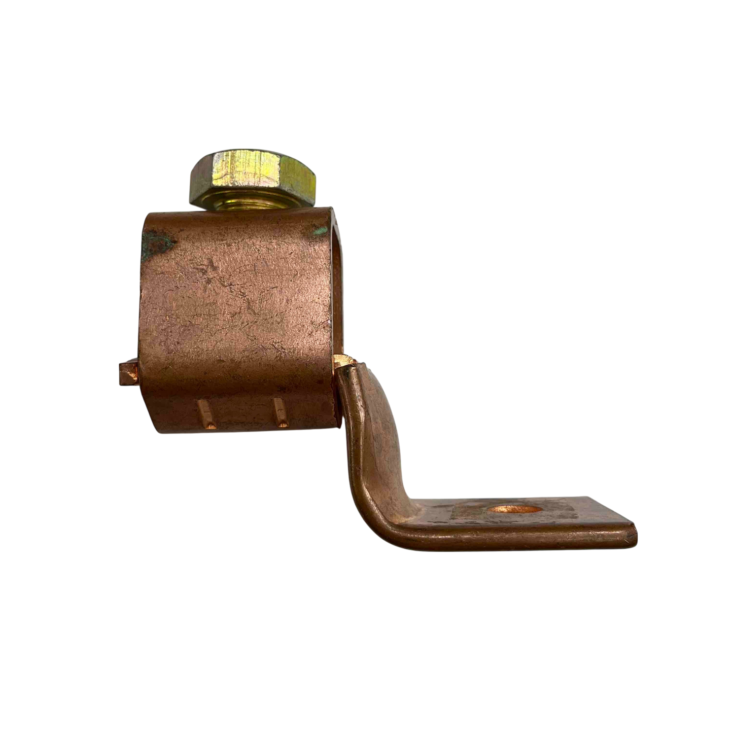 Local electrical Solderless Terminal Lugs 380mm - 500mm copper connector with bolt on black background