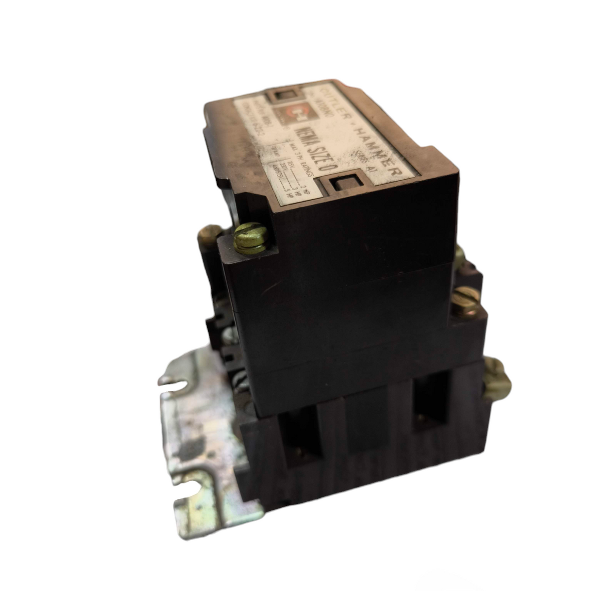 Cutler Hammer Magnetic Contactor with Auxiliary black industrial electrical component
