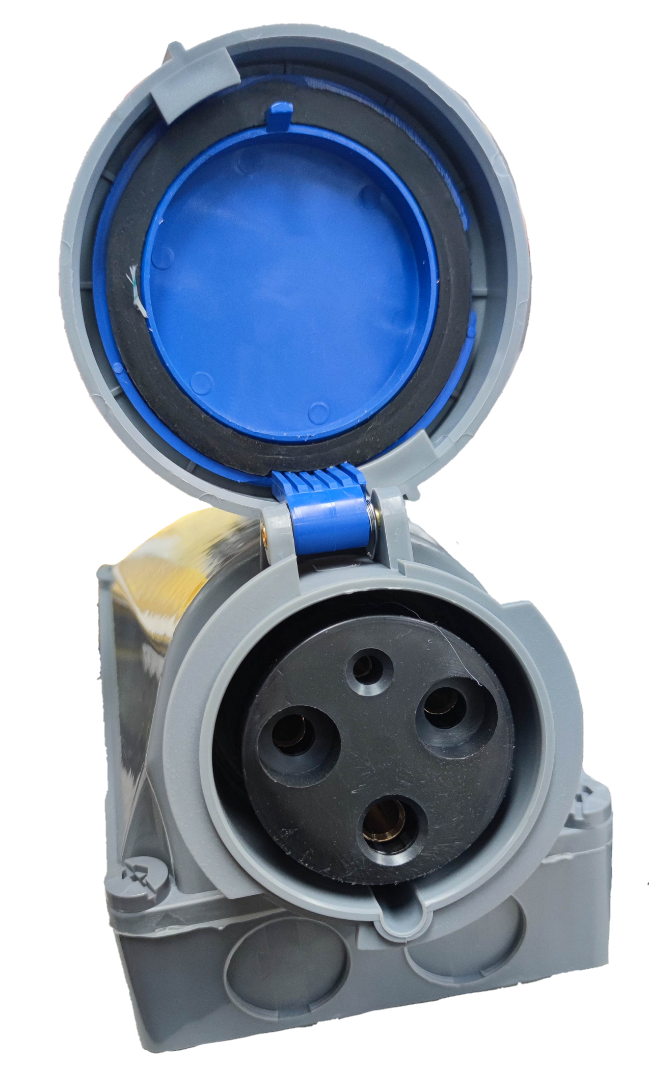 Grippes 125A 2P+E ( 3 Pins) 220V # 1432 Industrial Outlet Wall Type IEC6309-2