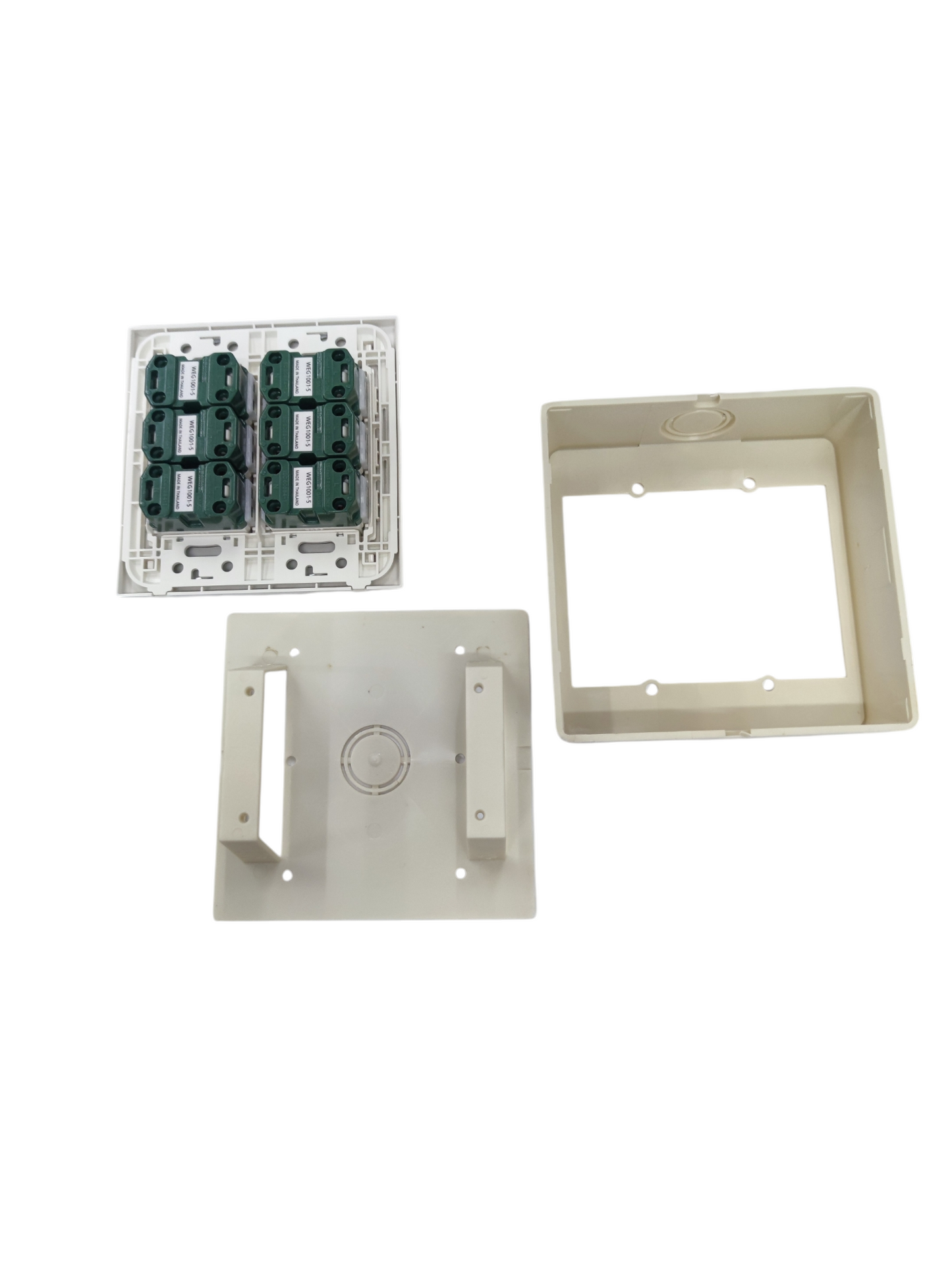Panasonic 6 Gang Flat Pin Outlet 16A 250V with Utility Box (WEG6806+(6XWEG1001-5)+Utility Box